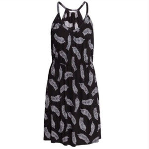 🎉Sold! 🎉H&M Black Feather Halter Dress, size XL